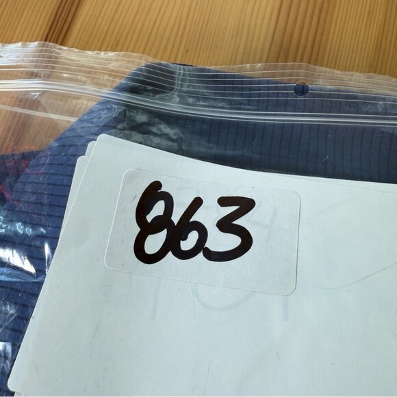 Untuckit Langhome Blue Windowpane Plaid Button Up Shirt Stretchy Regular Fit M - Picture 9 of 10